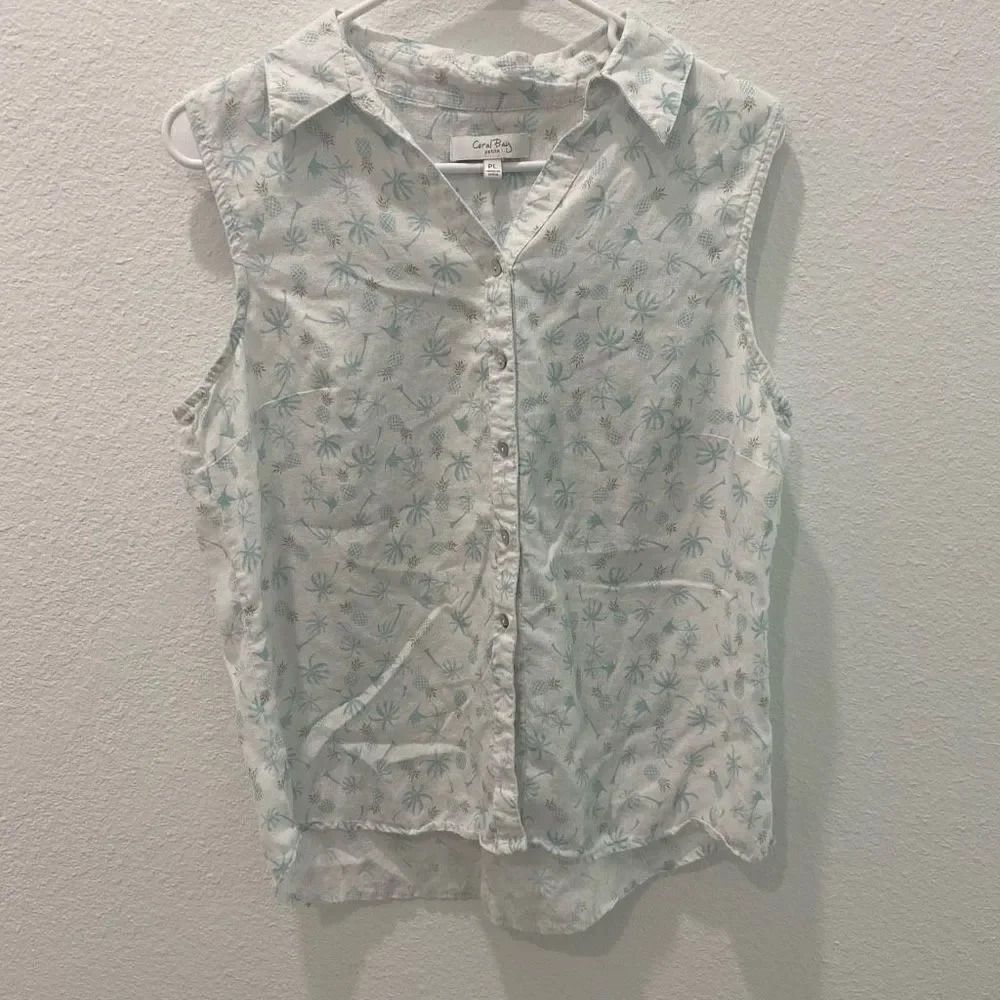 Coral Bay Button Down Tank Size Petite Large